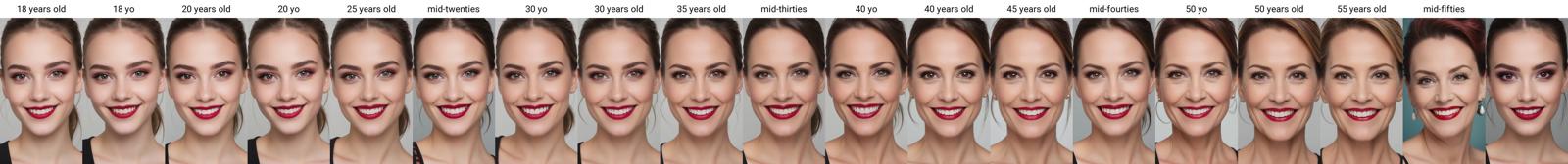 Woman/girl prompt - Impact of age